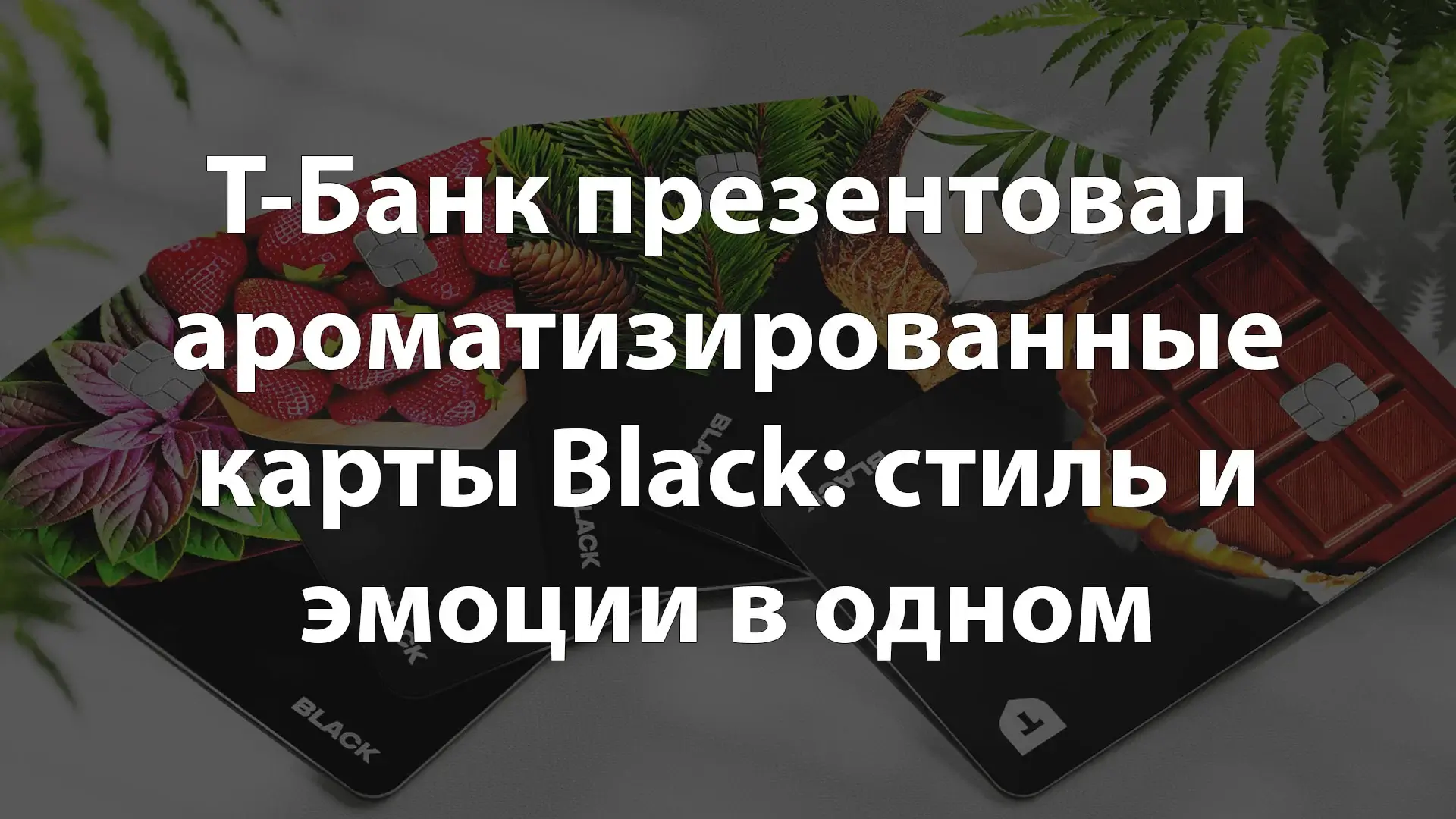 Т-Банк презентовал ароматизированные карты Black: стиль и эмоции в одном
