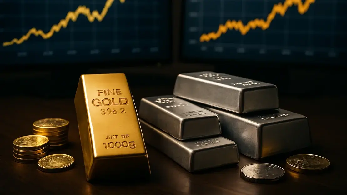 Драгоценные металлы дорожают: Серебро лидирует с 1,85%