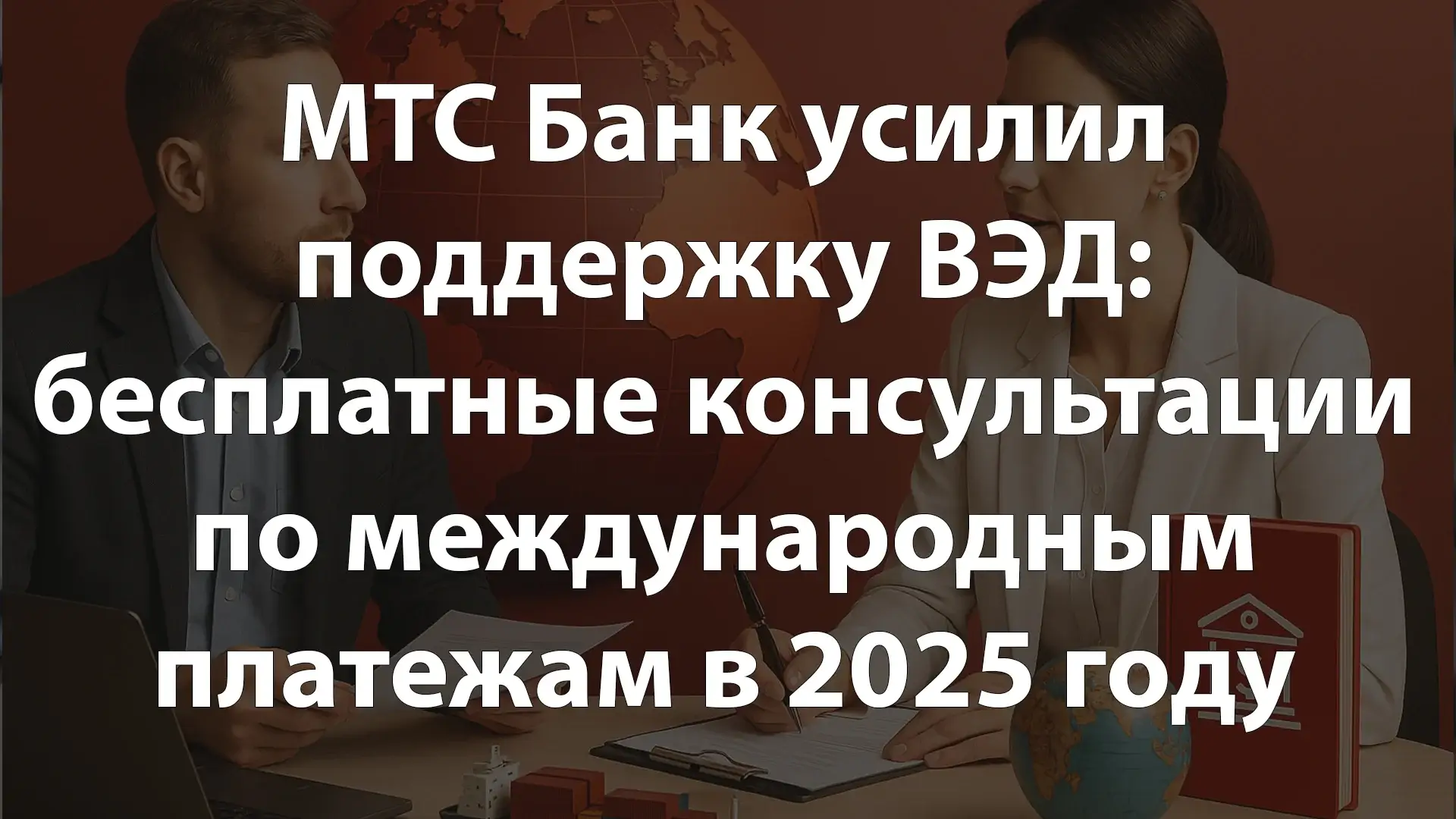 МТС Банк усилил поддержку ВЭД: бесплатные консультации по международным платежам в 2025 году