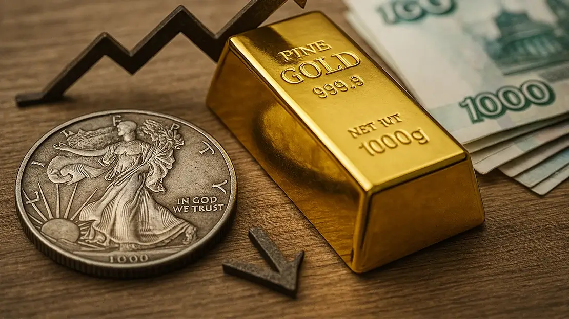 ЦБ обнародовал учётные цены на драгоценные металлы на 09.12.2025 года: Золото подорожало на 2,58%