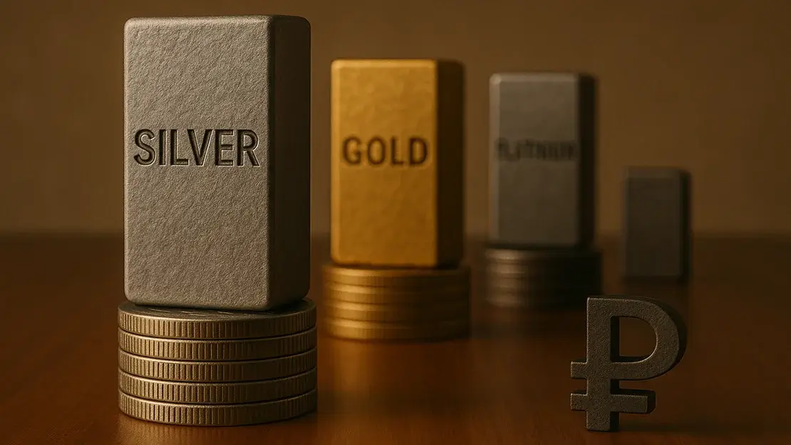 ЦБ РФ опубликовал цены на драгоценные металлы на 13–15 декабря 2025 года: серебро продолжает дорожать