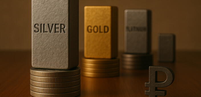 ЦБ РФ опубликовал цены на драгоценные металлы на 13–15 декабря 2025 года: серебро продолжает дорожать
