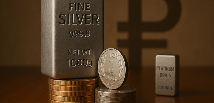 ЦБ РФ опубликовал стоимость драгоценных металлов на 12.12.2025: Серебро подорожало на 6,03%