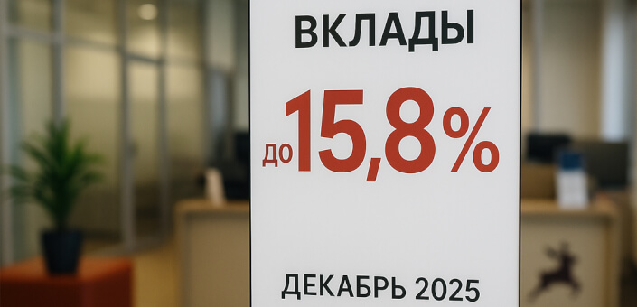 Свой Банк повышает ставки по вкладам: доходность до 15,8% на короткие сроки в декабре 2025 года