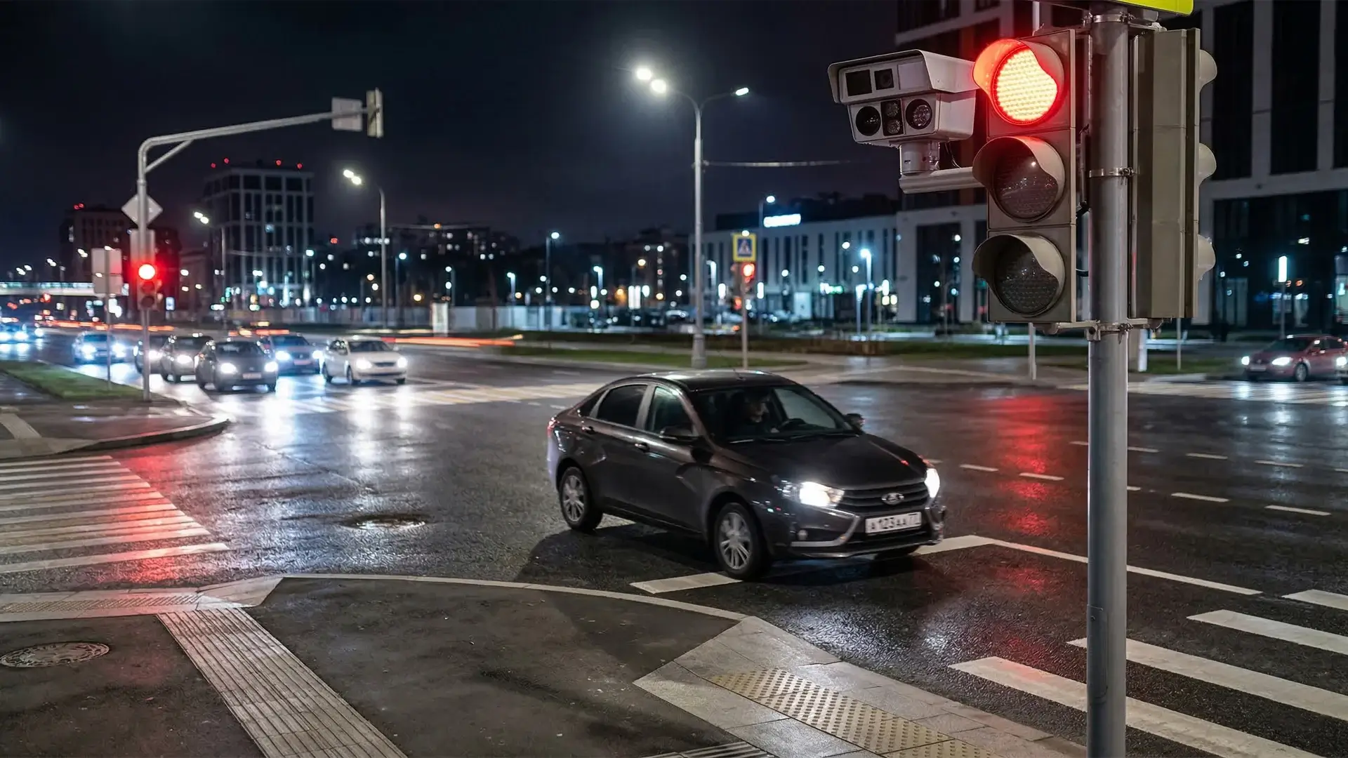 Штраф за проезд на красный свет в России в 2026 году